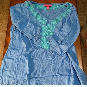 Lily Pulitzer X Target Blue Swim Cover Up